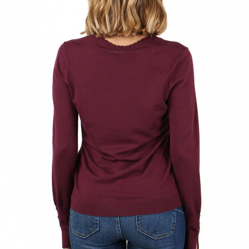 Liu Jo Maglia Maglia Donna con scollo lavorato S A24 - LIU.JOWF4574MS49I - 91529 - S - Francavilla Moda